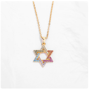 שרשרת מגן דוד פרימיום  Swarovski